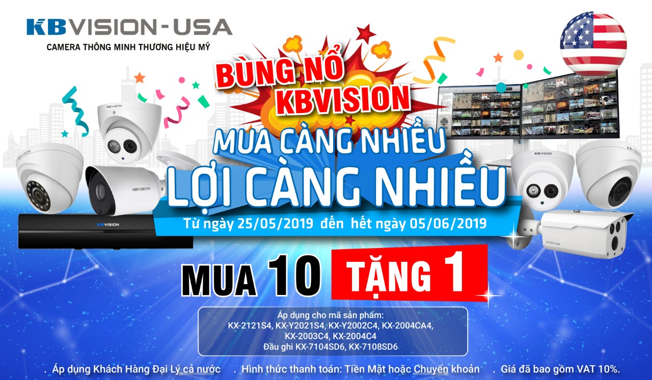 BÙNG NỔ KBVISION “ MUA NHIỀU – LỢI NHIỀU”