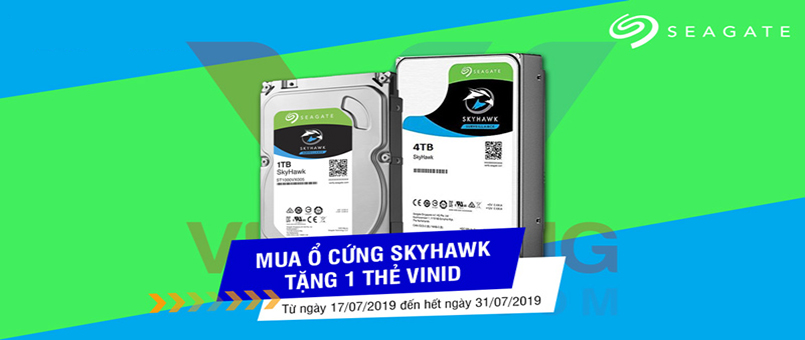 Mua 2 ổ cứng Skyhawk tặng 1 thẻ mua hàng VINID