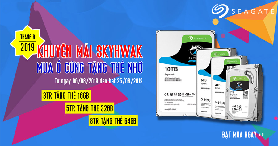 Mua ổ cứng Skyhawk tặng thẻ nhớ