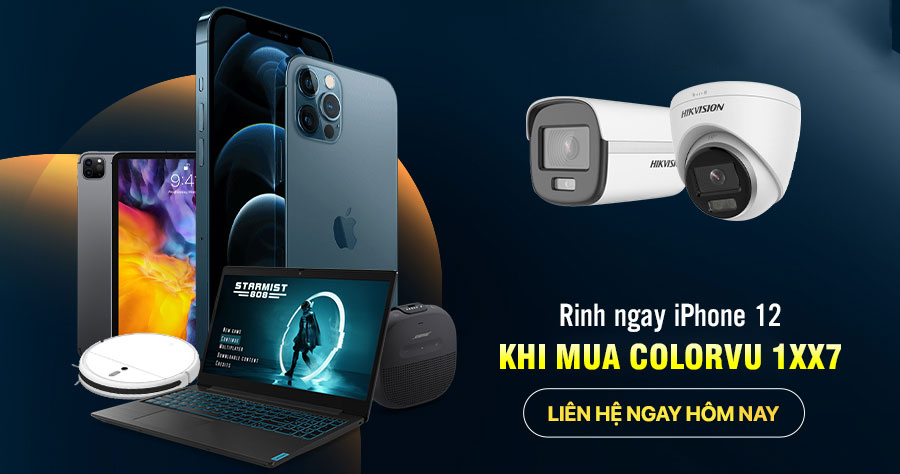 Khuyến mãi mua Hikvision Nhích Dế xịn iPhone 12