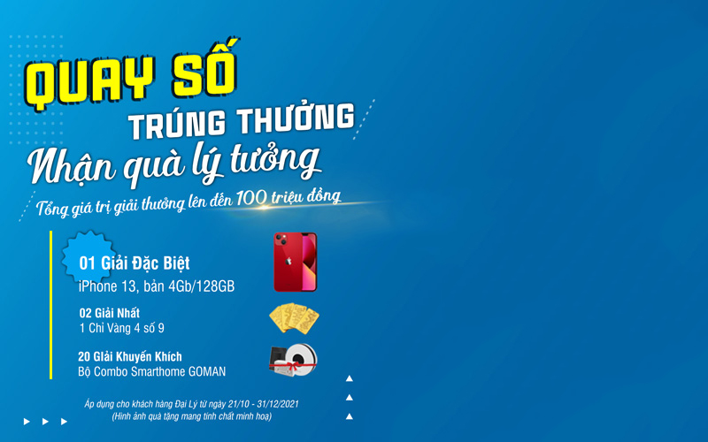 Khuyến mãi Quý 4: Quay số trúng thưởng – Nhận quà lý tưởng